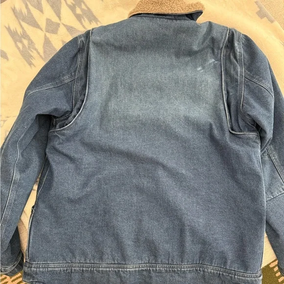 Carhartt Denim Jacket with Sherpa Lining - Picture 3 of 5